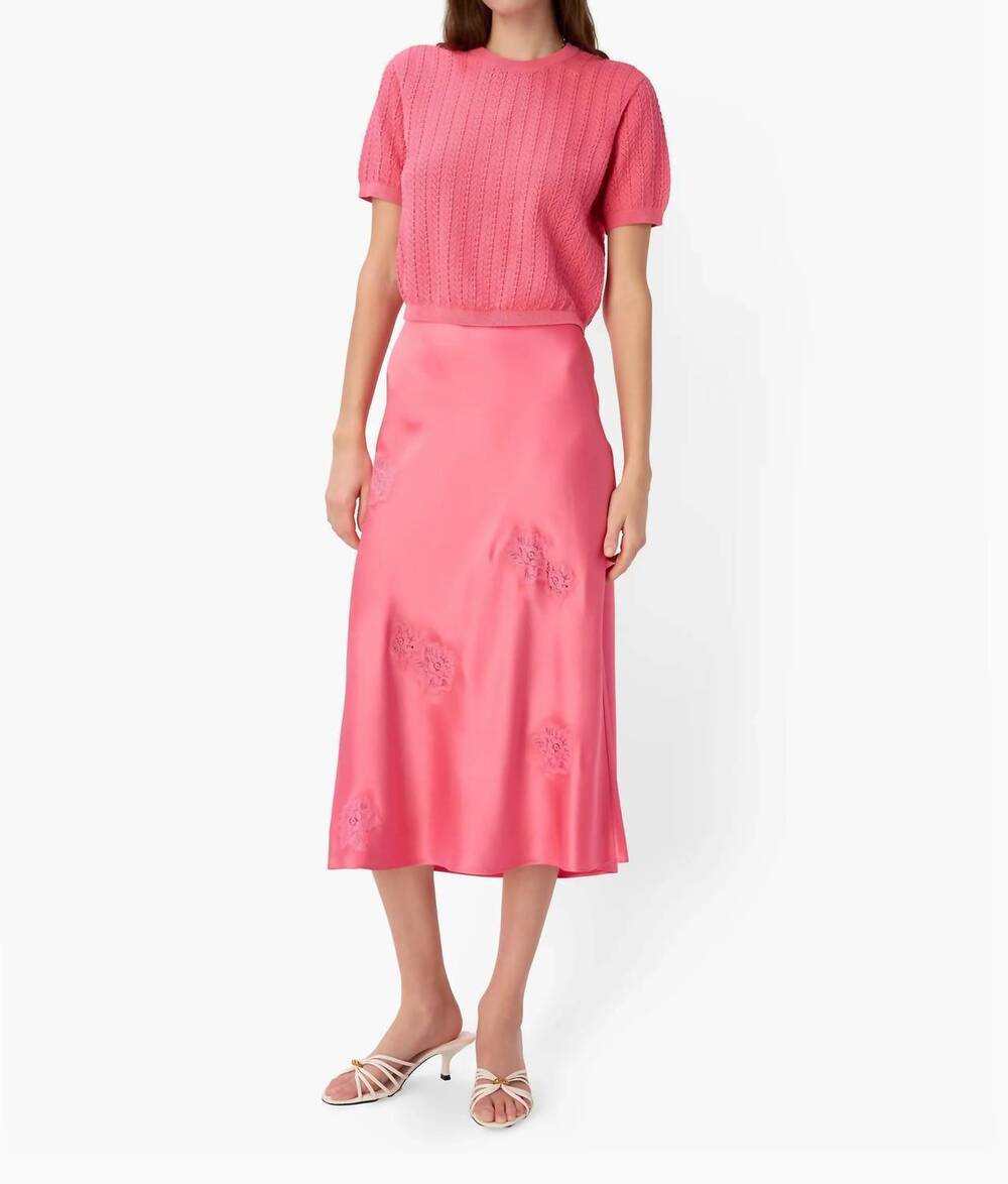 NEW CAMI NYC florina midi skirt in pink